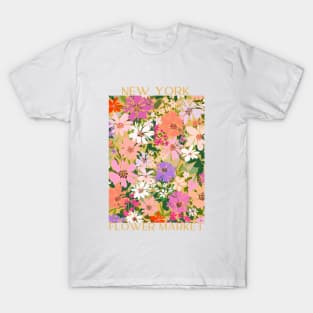 Abstract Flower Market Illustration 27 T-Shirt